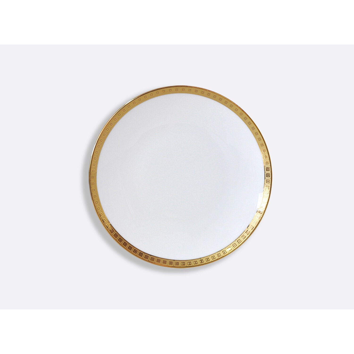 Bernardaud Coupe bread and butter plate 6.5", Limoges porcelain, Athéna Or collection, on a white background