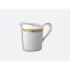 Bernardaud Creamer 12 cups, Limoges porcelain, Athéna Or collection, on a white background
