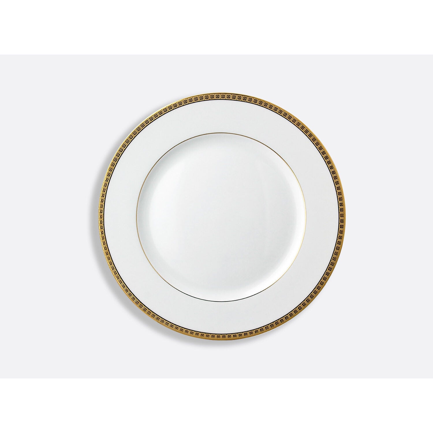Bernardaud Dinner plate 10.5", Limoges porcelain, Athéna Or collection, on a white background