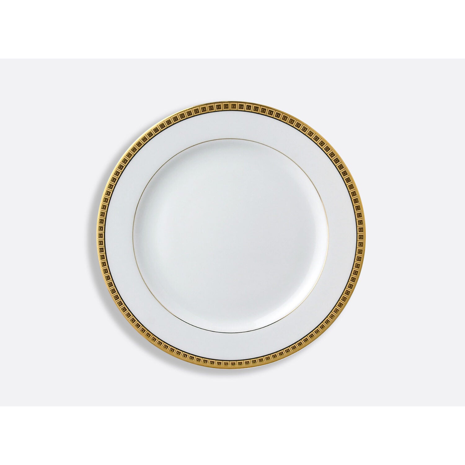 Bernardaud Salad plate 8.5", Limoges porcelain, Athéna Or collection, on a white background