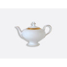 Bernardaud Teapot 12 cups 25.4 oz, Limoges porcelain, Athéna Or collection, on a white background