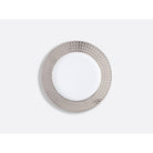 Bernardaud Accent bread and butter plate 6.3", Limoges porcelain, Athéna Platine collection, on a white background