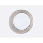 Bernardaud Accent Salad plate 8.5", Limoges porcelain, Athéna Platine collection, on a white background