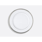 Bernardaud Dinner plate 10.5", Limoges porcelain, Athéna Platine collection, on a white background