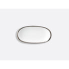 Bernardaud Relish dish 9" x 5", Limoges porcelain, Athéna Platine collection, on a white background