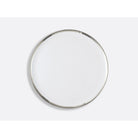 Bernardaud Round tart platter 13", Limoges porcelain, Athéna Platine collection, on a white background