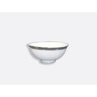 Bernardaud Soup bowl 4.5 oz, Limoges porcelain, Athéna Platine collection, on a white background