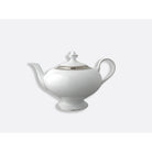 Bernardaud Teapot 12 cups 25.4 oz, Limoges porcelain, Athéna Platine collection, on a white background