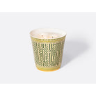 Bernardaud Large candle tumbler 5.9" + "Thé Royal" candle home fragrance 950 gr, Limoges porcelain, Augusta collection, on a white background