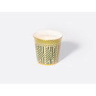 Bernardaud Tumbler 3.5" + candle home fragrance 200 gr, Limoges porcelain, Augusta collection, on a white background
