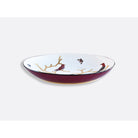 Bernardaud Coupe oval platter 16" x 11.4", Limoges porcelain, Aux Oiseaux collection, detail view