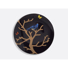 Bernardaud Gift box set of 4 Ebony salad plates 8.3", Limoges porcelain, Aux Oiseaux collection, detail view