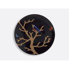 Bernardaud Gift box set of 4 Ebony salad plates 8.3", Limoges porcelain, Aux Oiseaux collection, detail view