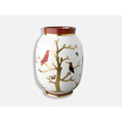 Bernardaud Toscan vase 13.6", Limoges porcelain, Aux Oiseaux collection, on a white background