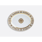 Bernardaud Oval platter 15", Limoges porcelain, Aux Rois Or collection, on a white background