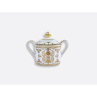 Bernardaud Sugar bowl 6 cups 6.8 oz, Limoges porcelain, Aux Rois Or collection, on a white background