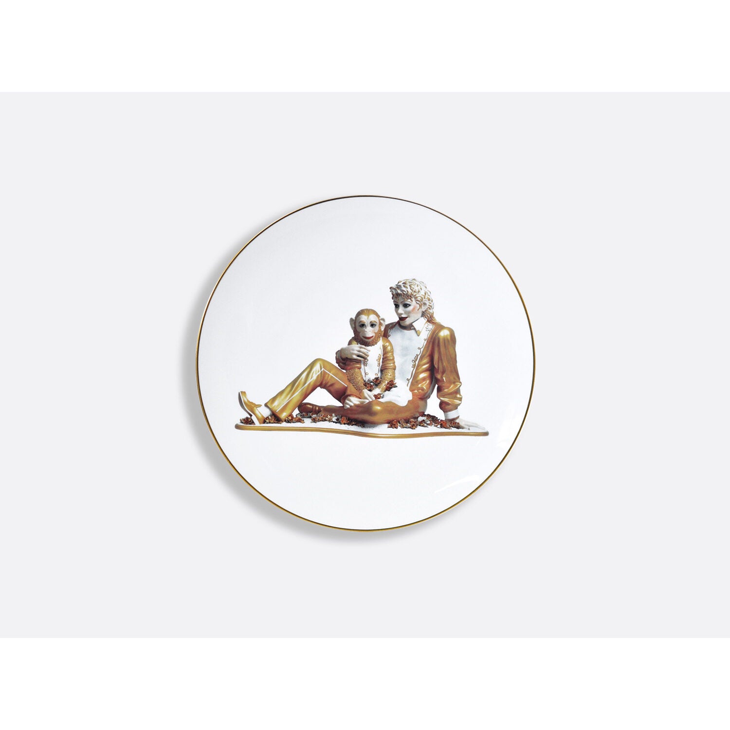 Bernardaud Gift box set of 6 assorted bread and butter plates 6.3", Limoges porcelain, Banality Series - Jeff Koons collection, detail view