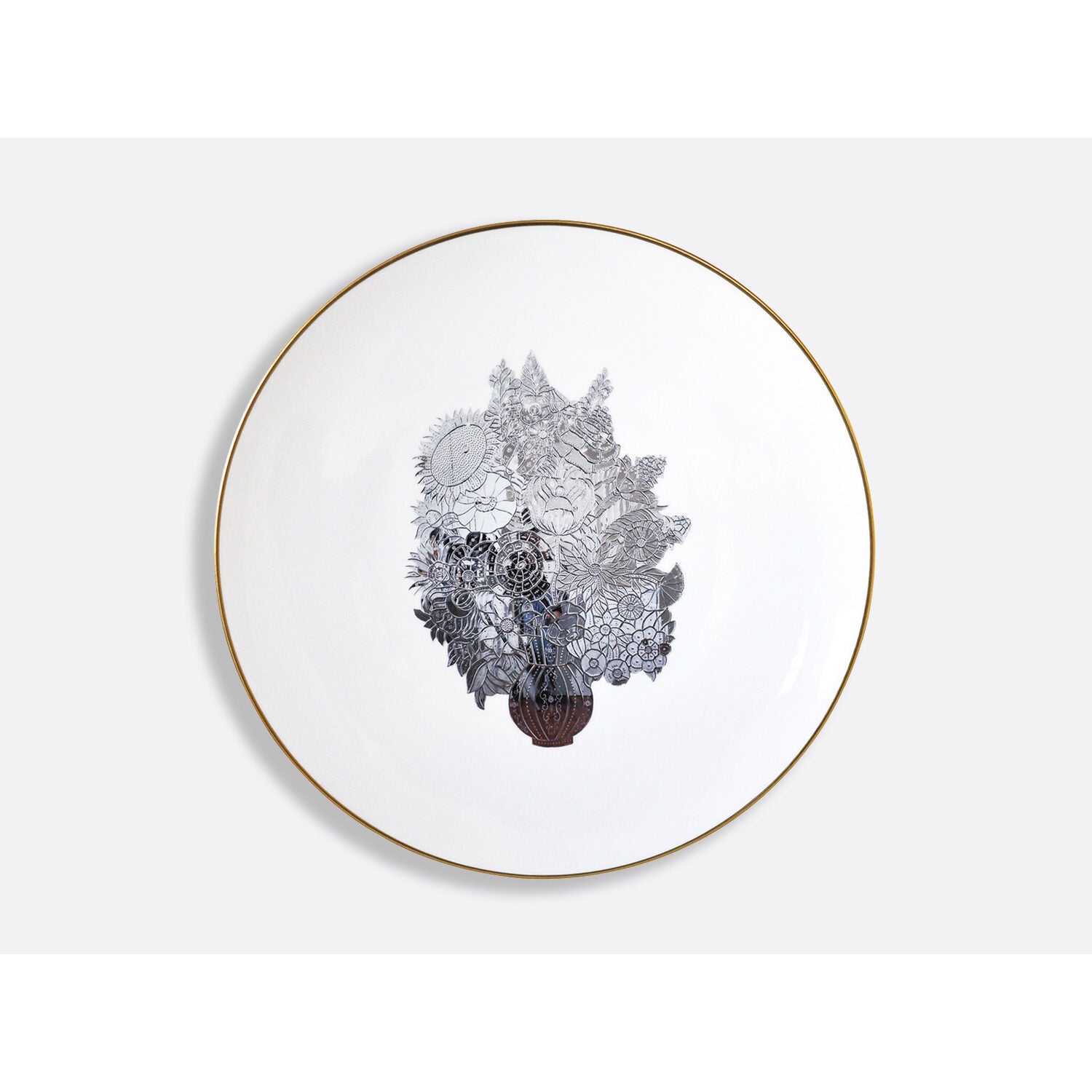 Bernardaud Gift box set of 6 assorted dinner plates 10.6" and 6 salad plates 8.3", Limoges porcelain, Banality Series - Jeff Koons collection, detail view