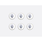 Bernardaud Gift box set of 6 coupe soup plates 7.5", Limoges porcelain, Banality Series - Jeff Koons collection, on a white background