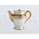 Bernardaud Coffee pot 12 cups 34 oz, Limoges porcelain, Botanique collection, on a white background