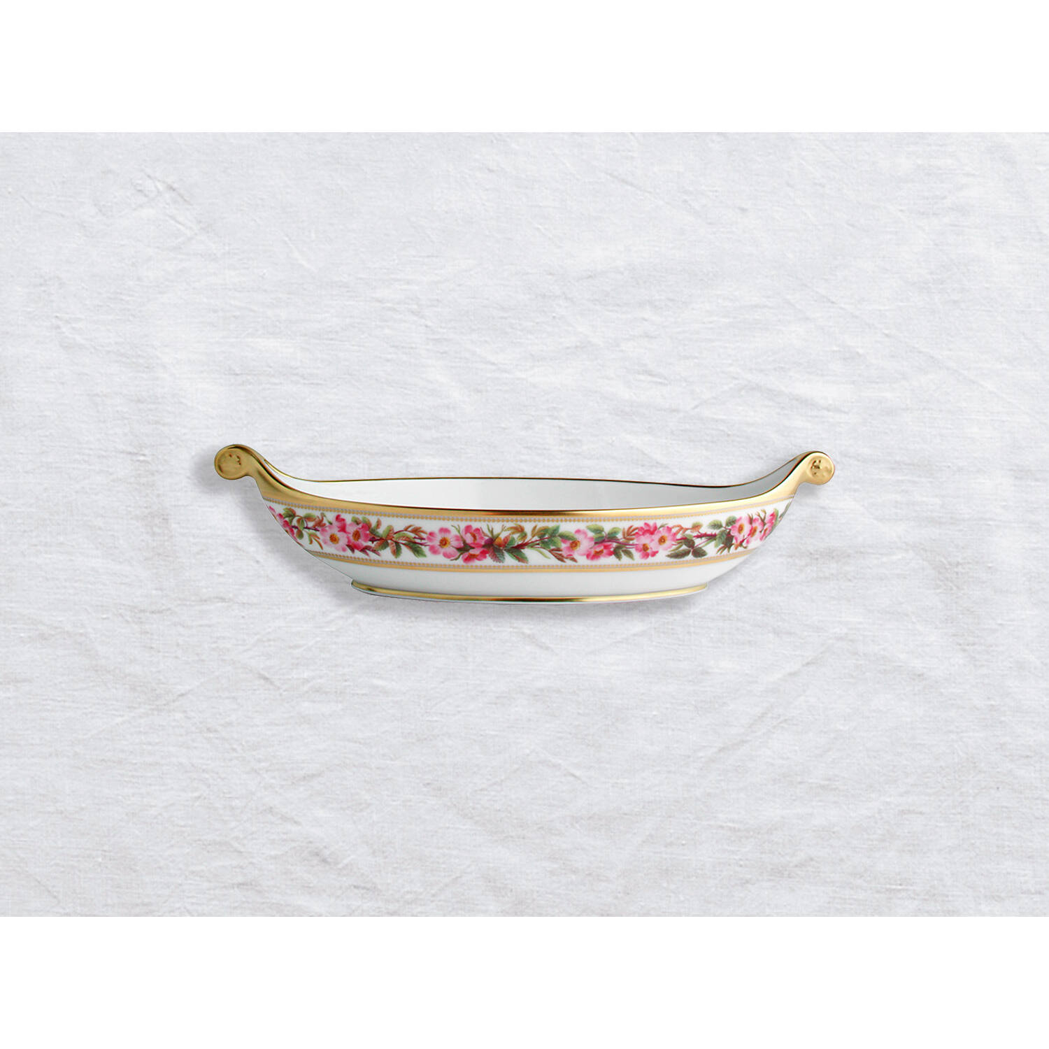 Bernardaud Coupe 10.5", Limoges porcelain, Botanique collection, on a white background