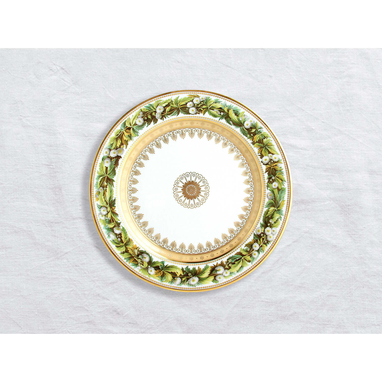 Bernardaud Salad plate Buttercup 8.5", Limoges porcelain, Botanique collection, on a white background