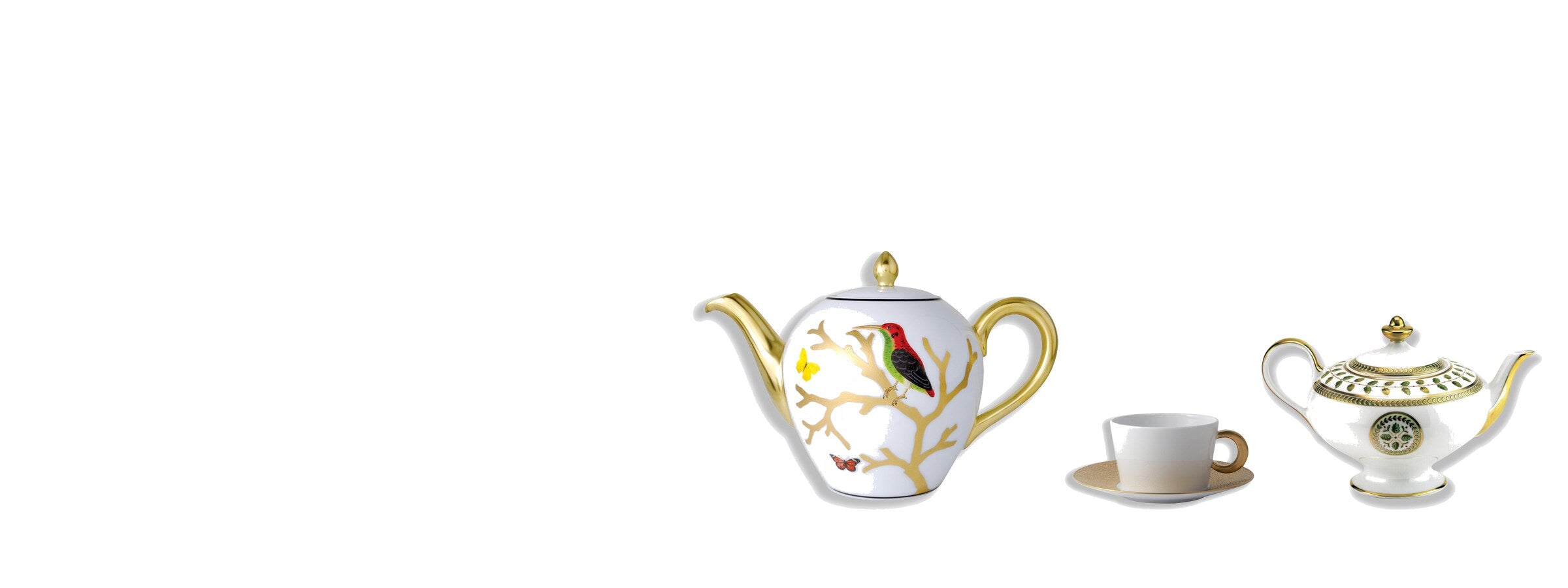 Bernardaud Limoges porcelain — Aux Oiseaux, Ecume and Constance