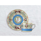 Bernardaud Tea cup and saucer 5 oz, Limoges porcelain, Catherine II collection, on a white background