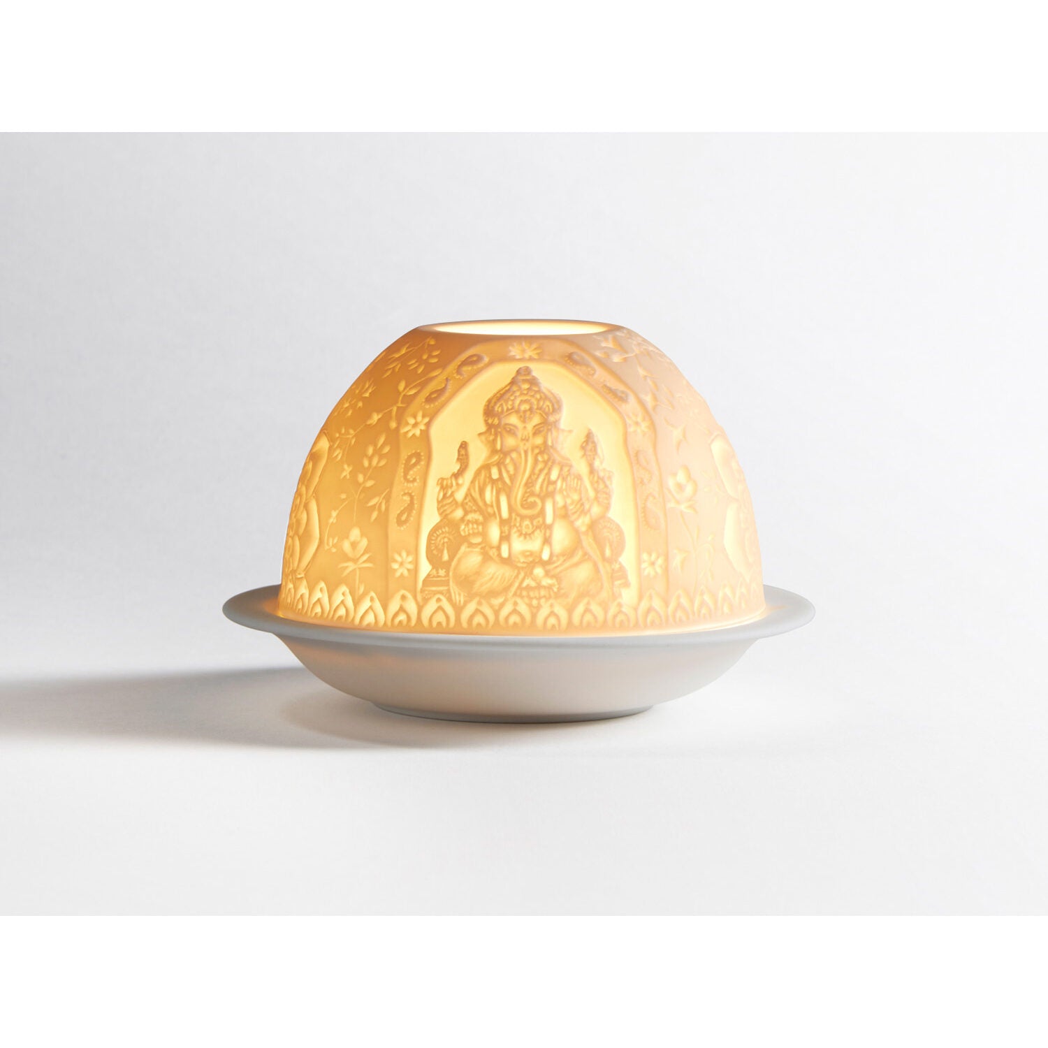 Bernardaud Ganesh, Limoges porcelain, Celebration collection, on a white background