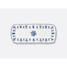 Bernardaud Rectangular cake platter 15", Limoges porcelain, Chateaubriand Couleur collection, on a white background