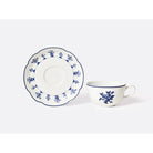 Bernardaud Tea cup and saucer gift box 4.5 oz, Limoges porcelain, Chateaubriand Couleur collection, detail view