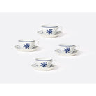Bernardaud Tea cup and saucer gift box 4.5 oz, Limoges porcelain, Chateaubriand Couleur collection, detail view