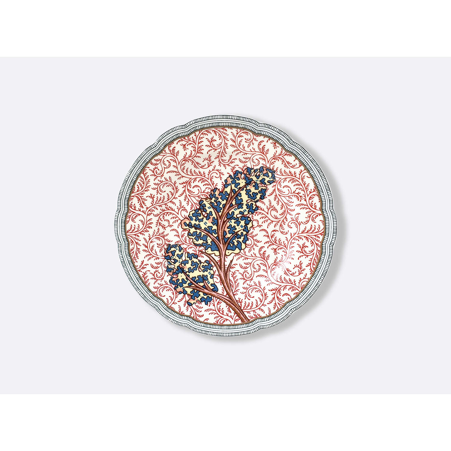 Bernardaud Bread and butter plate 6.5", Limoges porcelain, Collection Braquenié collection, on a white background