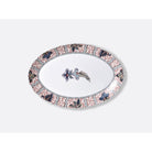 Bernardaud Oval platter 13", Limoges porcelain, Collection Braquenié collection, on a white background