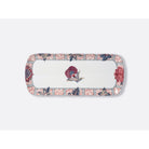 Bernardaud Rectangular cake platter 15", Limoges porcelain, Collection Braquenié collection, on a white background