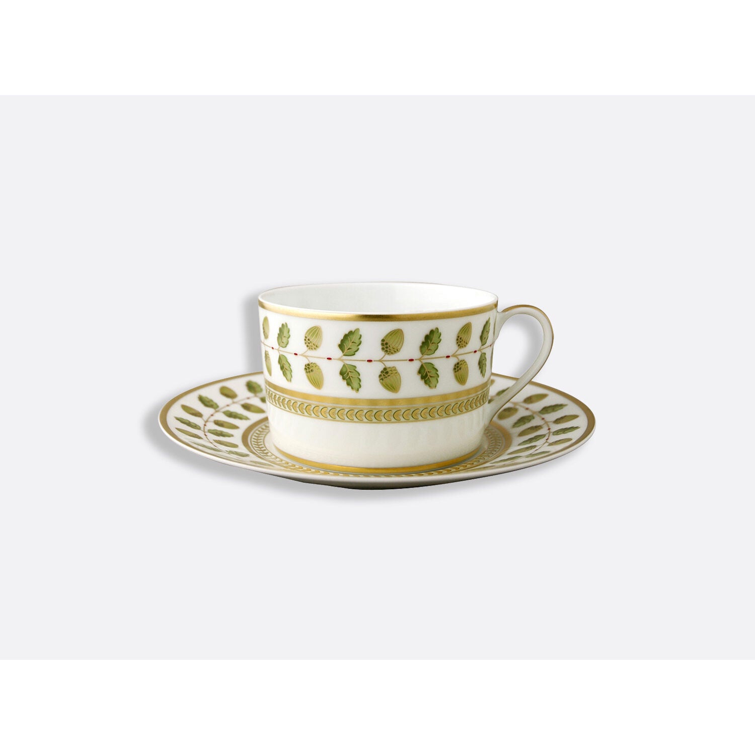 Bernardaud Breakfast cup & saucer 8.5 oz, Limoges porcelain, Constance collection, on a white background