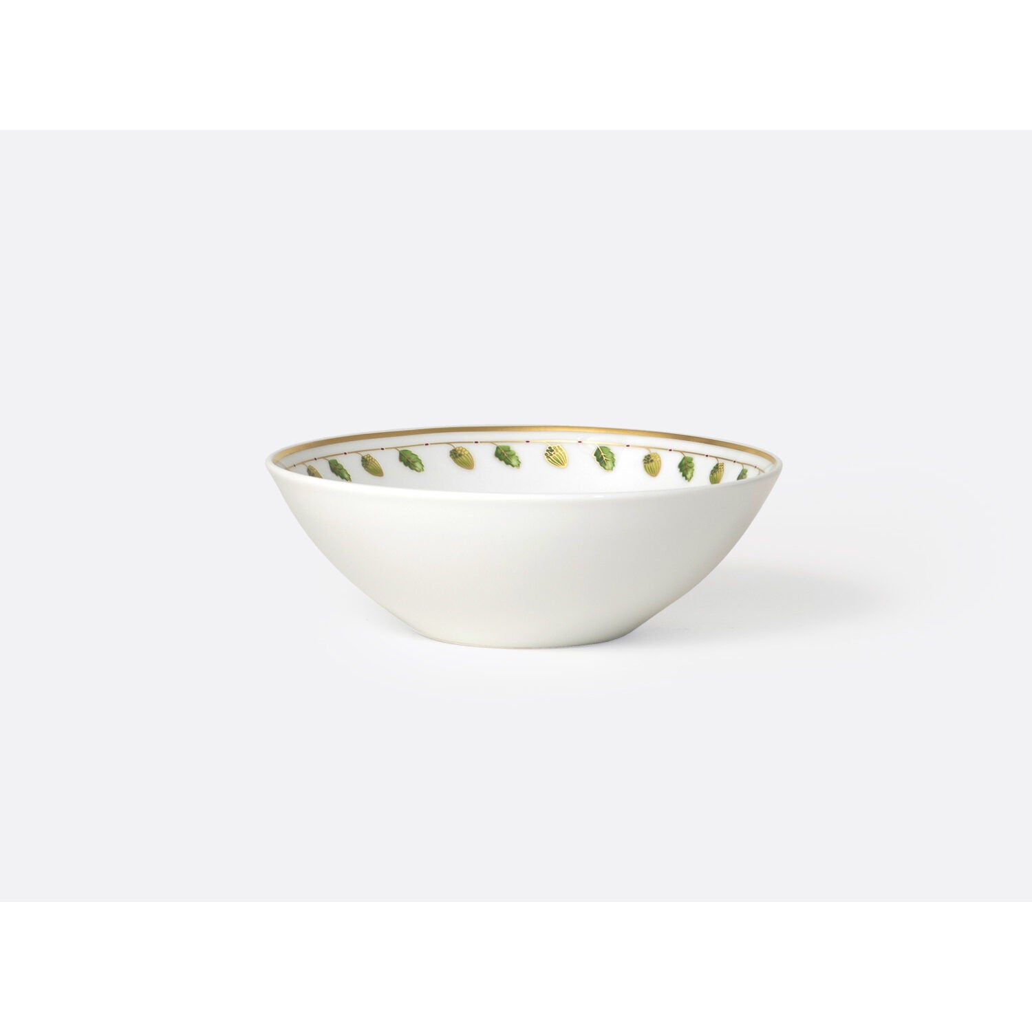 Bernardaud Cereal bowl 10 oz, Limoges porcelain, Constance collection, on a white background