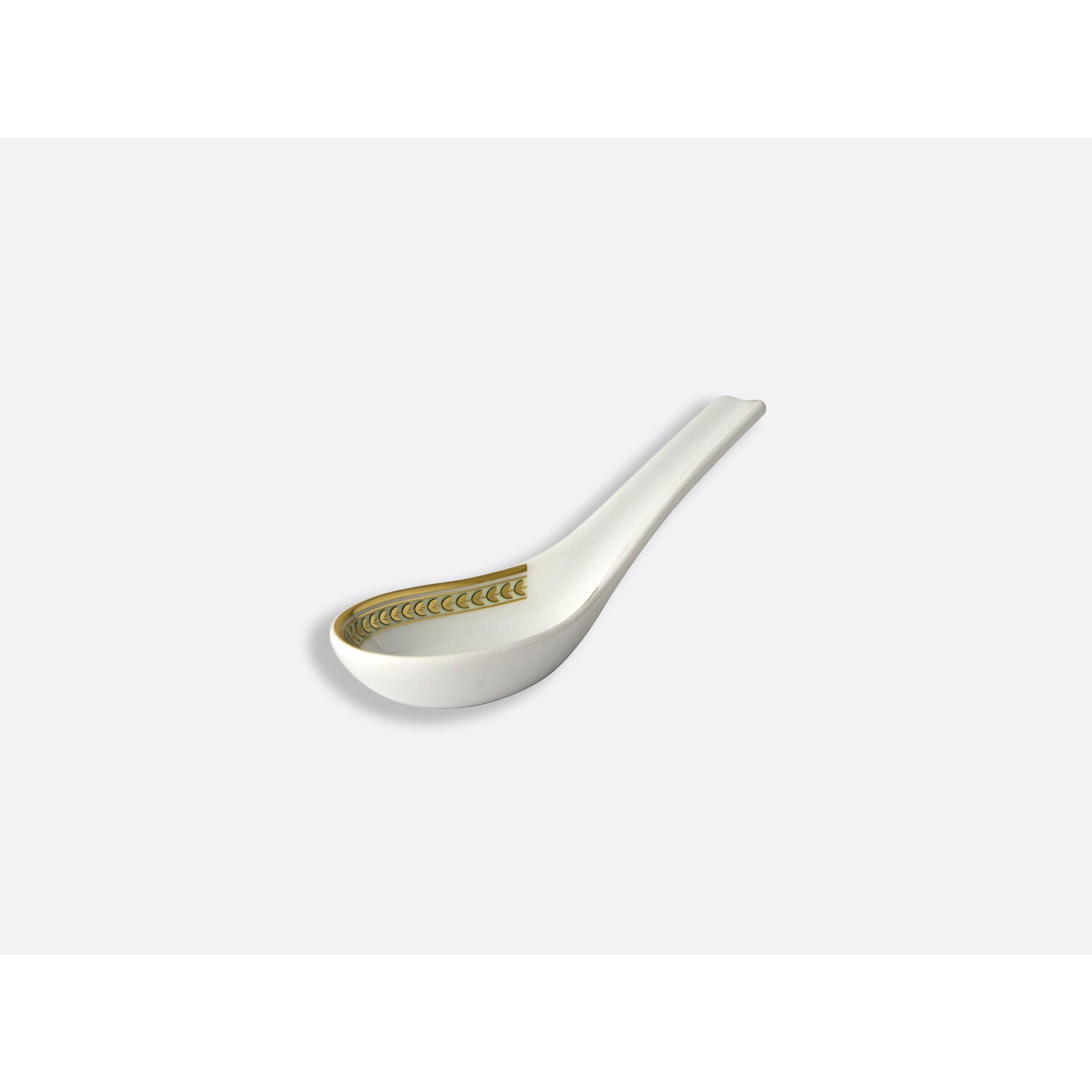 Bernardaud Chinese spoon 6", Limoges porcelain, Constance collection, on a white background