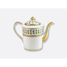 Bernardaud Coffee pot 12 cups 34 oz, Limoges porcelain, Constance collection, on a white background