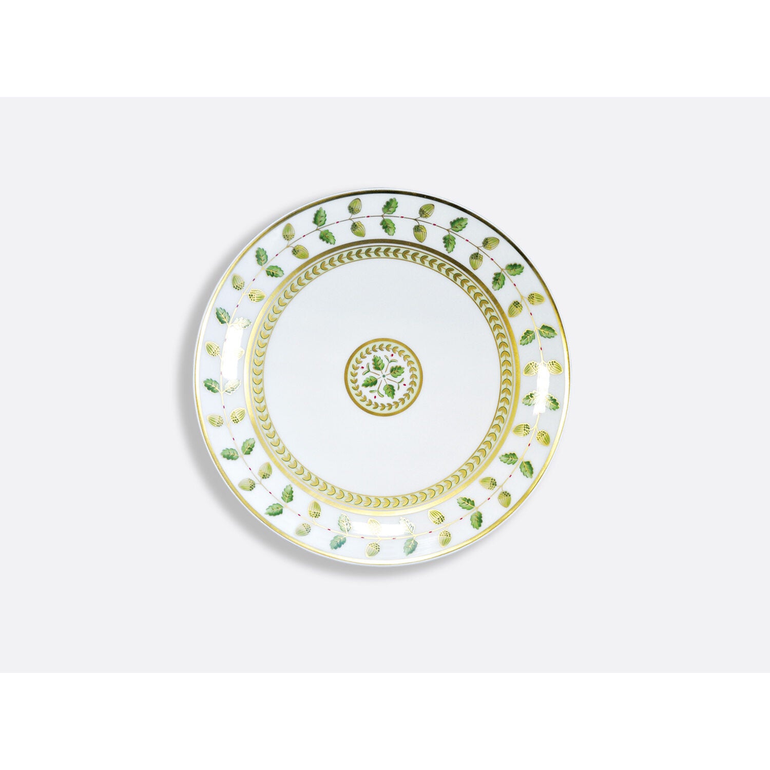 Bernardaud Coupe bread and butter plate 5.5", Limoges porcelain, Constance collection, on a white background