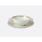 Bernardaud Cream cup and saucer 5", Limoges porcelain, Constance collection, on a white background
