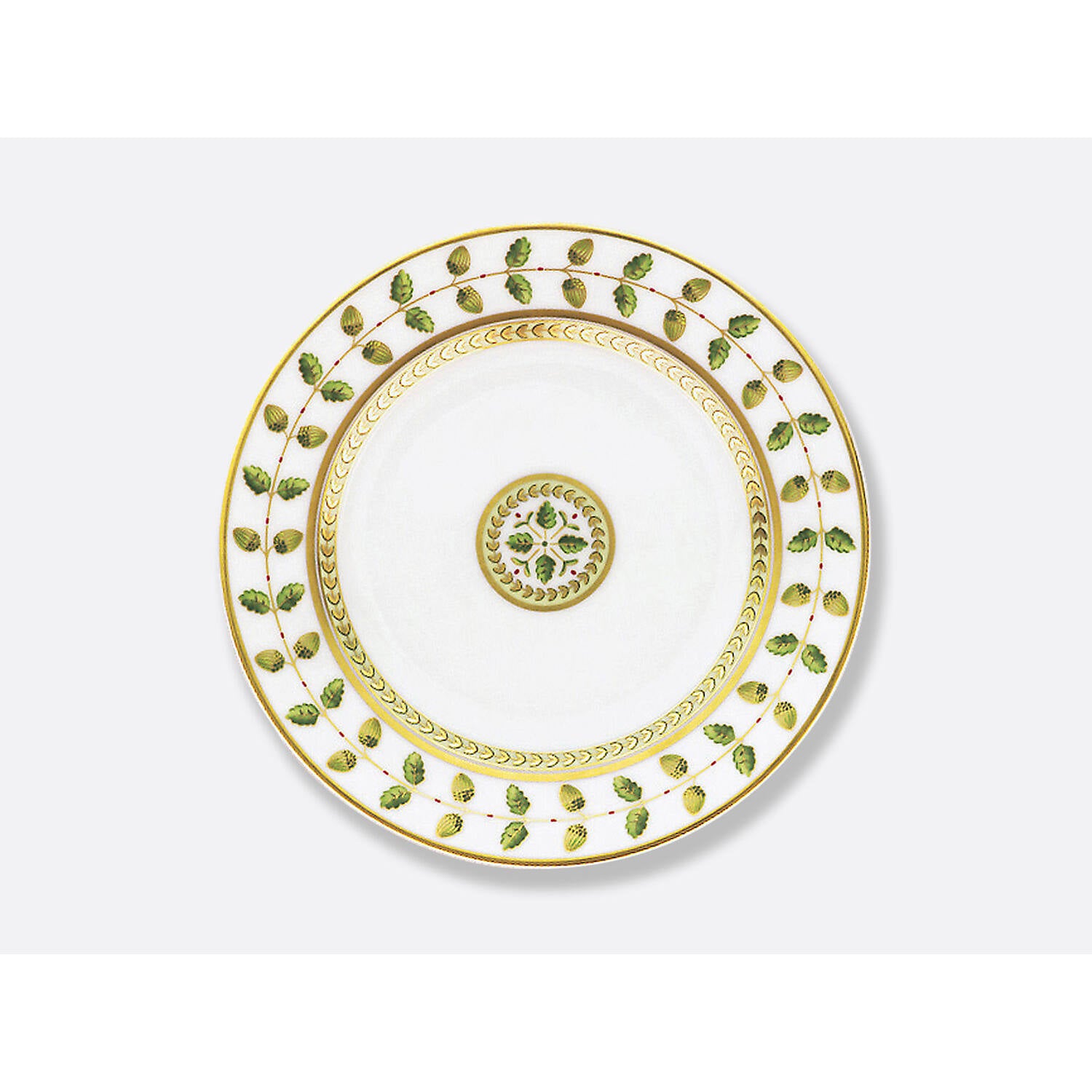 Bernardaud Dinner plate 10.5", Limoges porcelain, Constance collection, on a white background