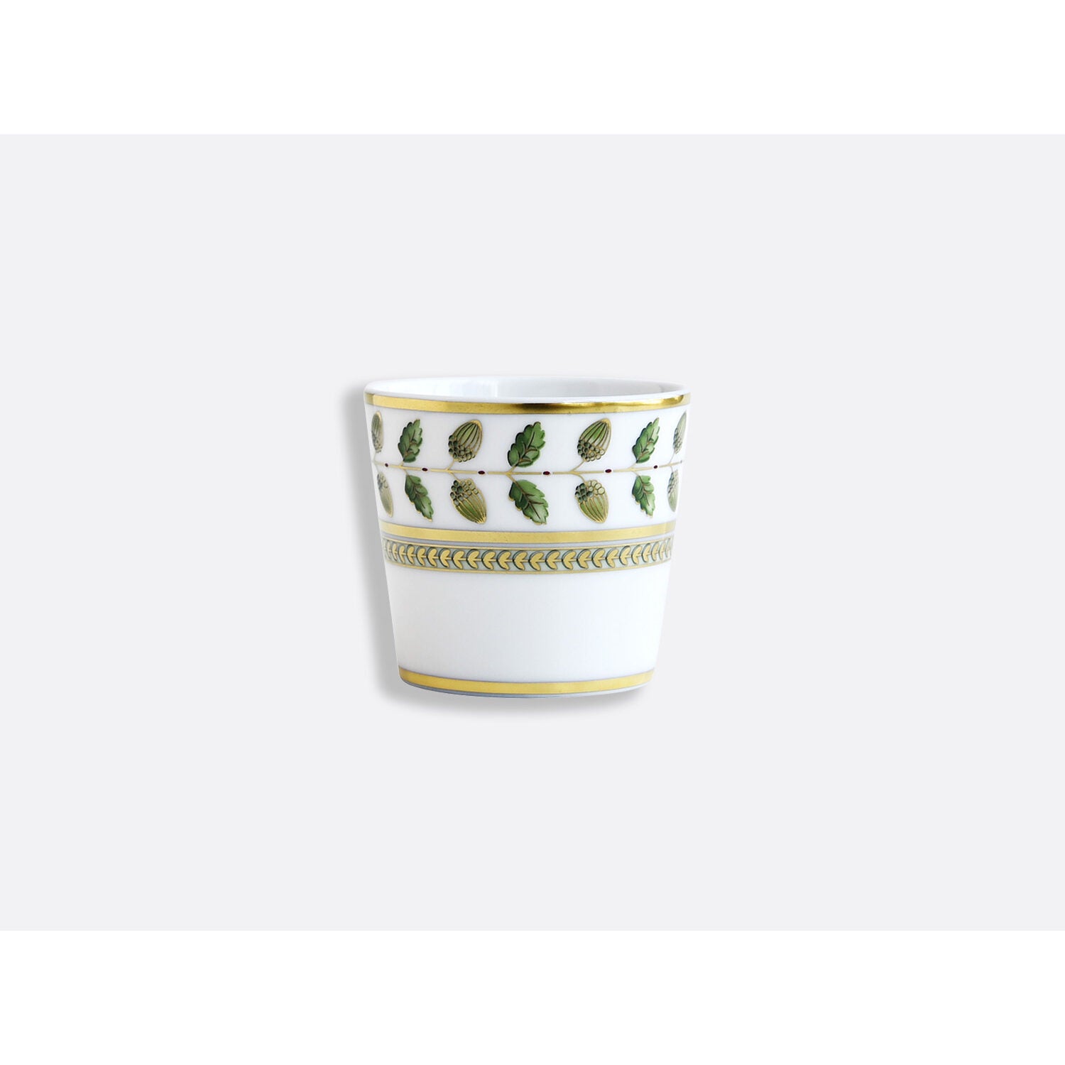 Bernardaud Gift set of 1 teapot, 2 mugs, 1 sugar bowl, 1 creamer, Limoges porcelain, Constance collection, detail view