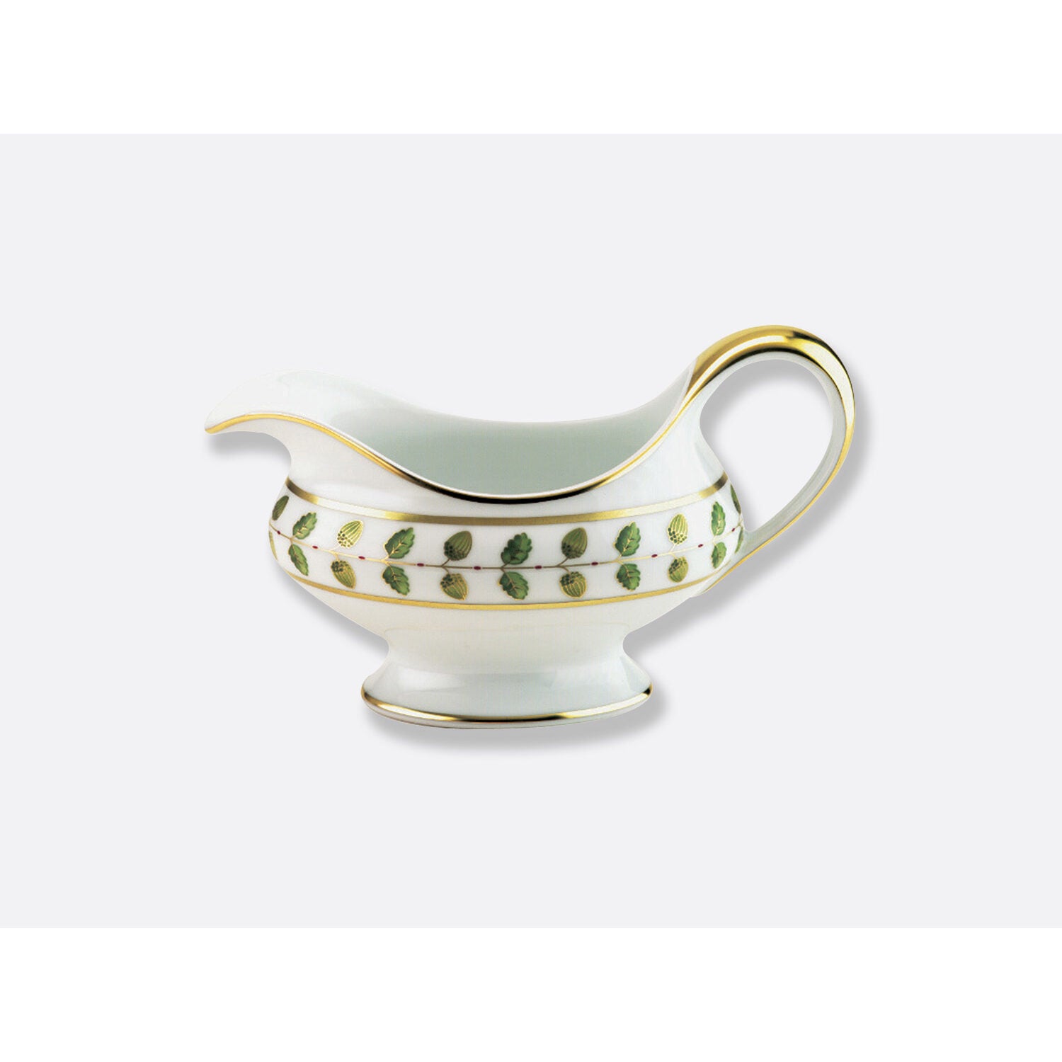 Bernardaud Gravy boat 8.5 oz, Limoges porcelain, Constance collection, on a white background
