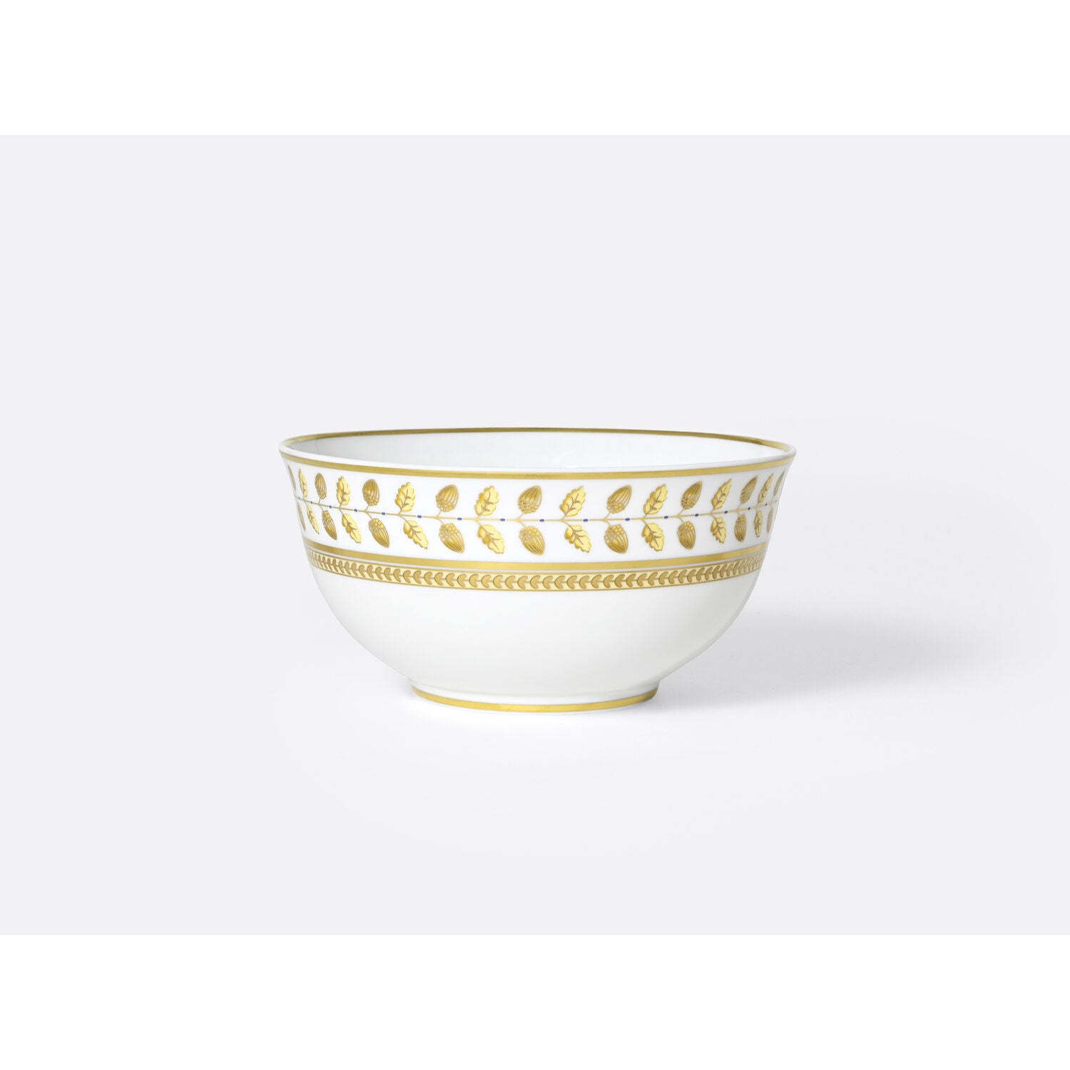 Bernardaud Noodle bowl 17 oz, Limoges porcelain, Constance Jaune collection, on a white background