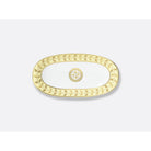 Bernardaud Relish dish 8.5" x 6", Limoges porcelain, Constance Jaune collection, on a white background