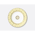 Bernardaud Rim soup 9", Limoges porcelain, Constance Jaune collection, on a white background