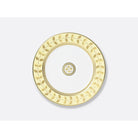 Bernardaud Salad plate 8.5", Limoges porcelain, Constance Jaune collection, on a white background