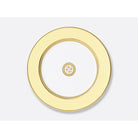 Bernardaud Service plate 11.5", Limoges porcelain, Constance Jaune collection, on a white background