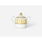 Bernardaud Sugar bowl 6.8 oz, Limoges porcelain, Constance Jaune collection, on a white background